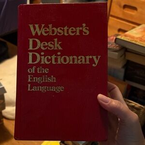 Webster's Desk Dictionary in Red